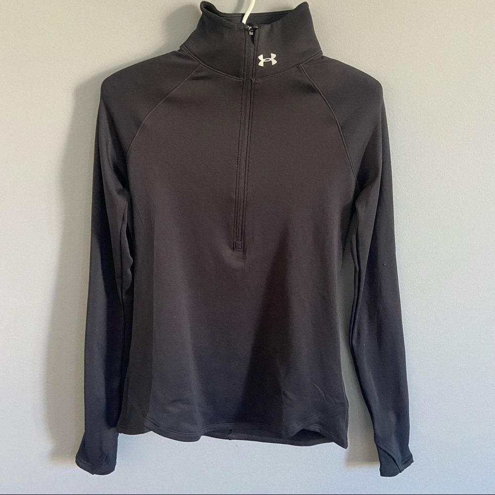 Under Armour Black Long Sleeve Women’s Quarter-zip workout jacket